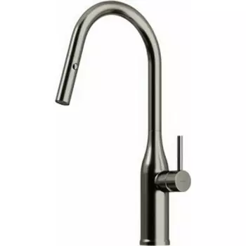 Смеситель для кухни Sancos Grand с вытяжным изливом, вороненая сталь (SC4002GG)