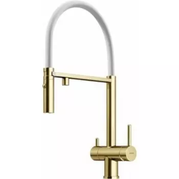 Смеситель для кухни Sancos Imola с подключением фильтра, брашированное золото (SC4010BG)