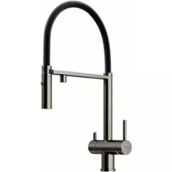Смеситель для кухни Sancos Imola с подключением фильтра, вороненая сталь (SC4010GG)