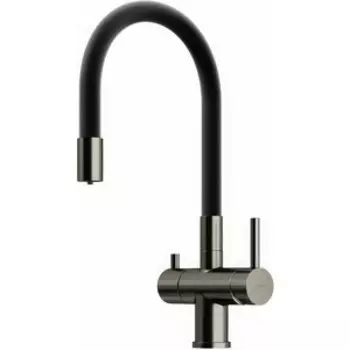 Смеситель для кухни Sancos Lucia с подключением фильтра, вороненая сталь (SC4004GG)