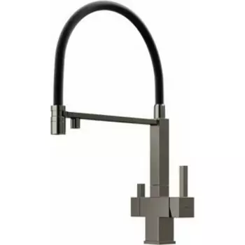 Смеситель для кухни Sancos Moro с подключением фильтра, вороненая сталь (SC4006GG)