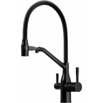 Смеситель для кухни Sancos Orta с подключением фильтра, матовый черный (SC4008MB)
