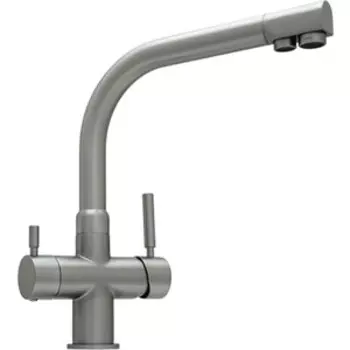 Смеситель для кухни Seaman Barcelone с подключением фильтра, никель сатин (SSL-5385-MS)