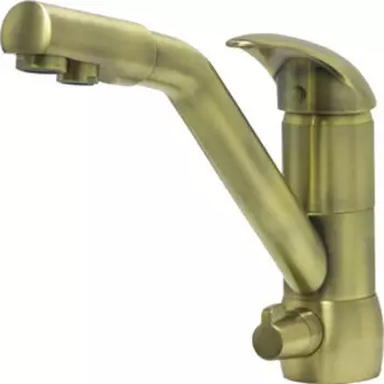 Смеситель для кухни Seaman Barcelone с подключением фильтра, светлое бронза (SSL-5361-LB)
