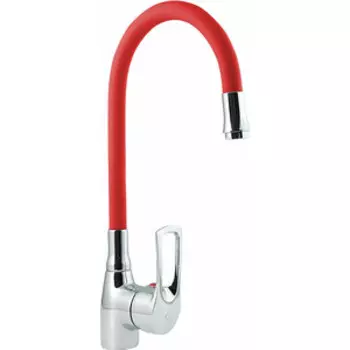 Смеситель для кухни Славен Цвет красный/хром (СЛ-ОД-Ц2К)