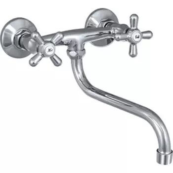 Смеситель для кухни Славен Прораб хром (СЛ-ДВ-О24)