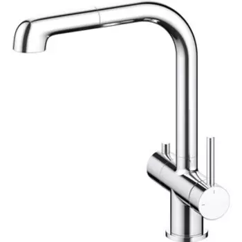 Смеситель для кухни Timo Saona с подключением к фильтру и выдвижным изливом, хром (2346/00FL)