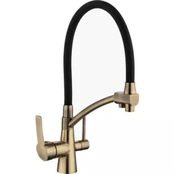 Смеситель для кухни Tolero Malaga бронза (687578)