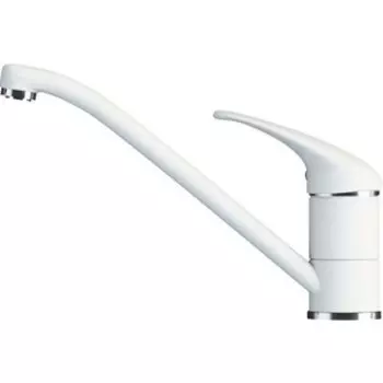 Смеситель для кухни Tolero низкий №923 белый (694678)