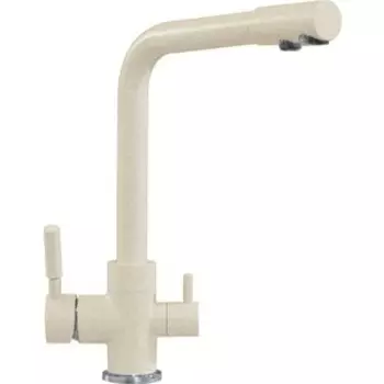 Смеситель для кухни Tolero высокий Дуо под фильтр, №101 бежевый (627581)