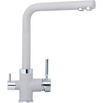 Смеситель для кухни TopZero Alphons 58 CR с подключением фильтра, белый/хром