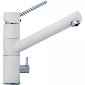 Смеситель для кухни TopZero Leonardo 07 с подключением фильтра, белый