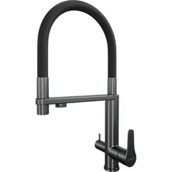 Смеситель для кухни TopZero TPZ 305 Titan с подключением фильтра, черный