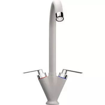Смеситель для кухни Ulgran U-011 белый (U-011-331)