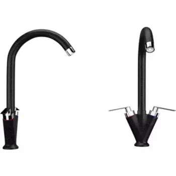 Смеситель для кухни Ulgran U-011 черный (U-011-308)