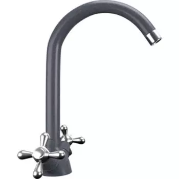 Смеситель для кухни Ulgran U-012 антрацит (U-012-343)