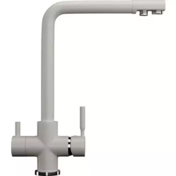 Смеситель для кухни Ulgran U-016 с подключением к фильтру, белый (U-016-331)