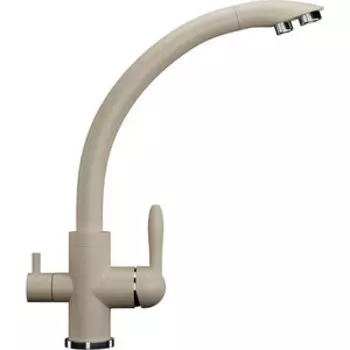 Смеситель для кухни Ulgran U-017 с подключением к фильтру, бежевый (U-017-328)