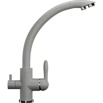 Смеситель для кухни Ulgran U-017 с подключением к фильтру, серый (U-017-310)
