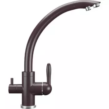 Смеситель для кухни Ulgran U-017 с подключением к фильтру, шоколад (U-017-345)