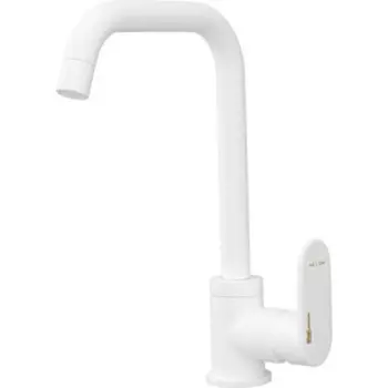 Смеситель для кухни Wasserkraft Mindel белый soft-touch (8507)