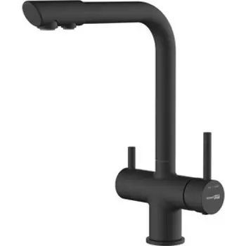 Смеситель для кухни Wasserkraft с подключением фильтра, черный soft-touch (A8367)