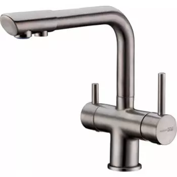 Смеситель для кухни Wasserkraft с подключением фильтра, никель (A8027)