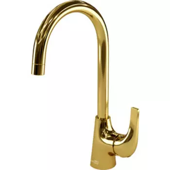 Смеситель для кухни Wasserkraft Sauer глянцевое золото (7107)