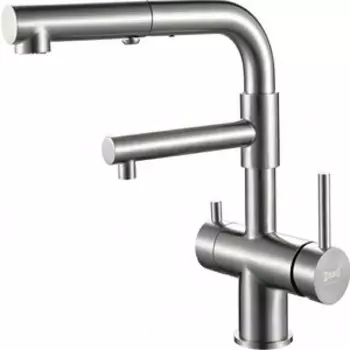 Смеситель для кухни ZorG Inox с подключением фильтра, нержавеющая сталь (SZR-3216)
