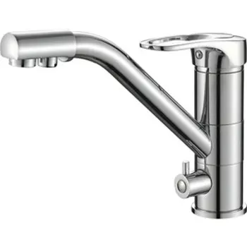 Смеситель для кухни ZorG Steel Hammer SH 321 CR с подключением фильтра, хром