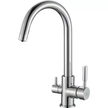 Смеситель для кухни ZorG Steel Hammer SH 713 CR с подключением фильтра, хром