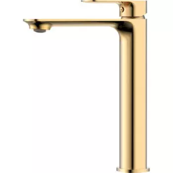 Смеситель для раковины AQUAme Monza шлифованное золото (AQM6314BG)