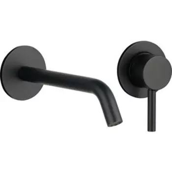 Смеситель для раковины AQUAme Siena встраиваемый, черный матовый (AQM6215MB)