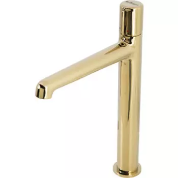 Смеситель для раковины BelBagno Uno высокий, золото (UNO-LMC-ORO-W0)
