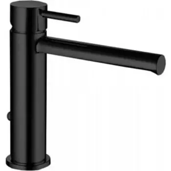 Смеситель для раковины Bossini Oki с донным клапаном, черный матовый (Z005301.073)