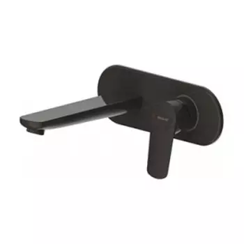 Смеситель для раковины Bravat Rhein с механизмом, черный матовый (P8429564BW-ENG, D968K-ENG)