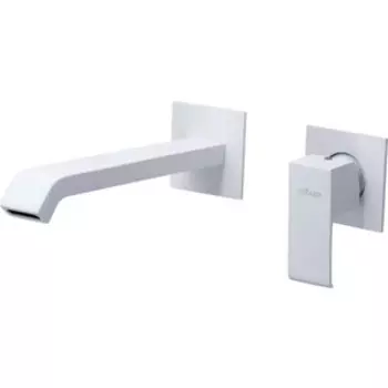 Смеситель для раковины Cezares Porta настенный, белый матовый (PORTA-BLI2-BIO)