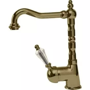 Смеситель для раковины Cezares Vintage с донным клапаном, бронза, ручки Swarovski (Vintage-LSM2-02-Sw)