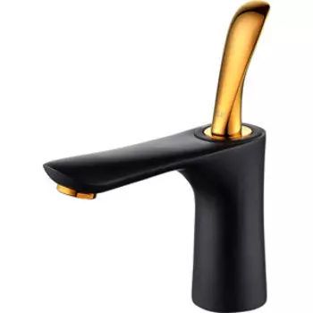 Смеситель для раковины D&K Venice-Baciano черный/золото (DA1032159)