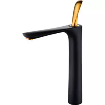 Смеситель для раковины D&amp;K Venice-Baciano высокий, черный/золото (DA1032059)