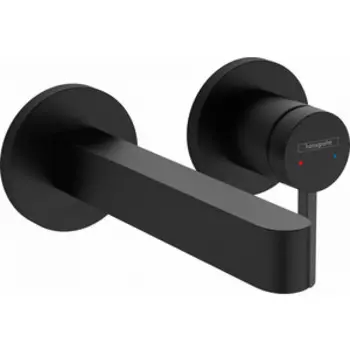 Смеситель для раковины Hansgrohe Finoris для механизма 13622180, с донным клапаном, матовый черный (76051670)