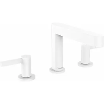 Смеситель для раковины Hansgrohe Finoris с донным клапаном Push-Open, белый матовый (76033700)