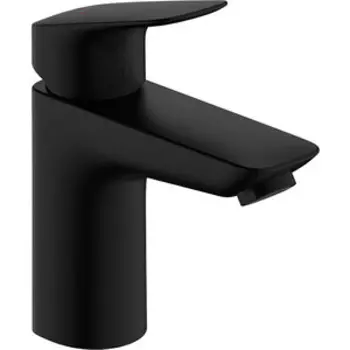 Смеситель для раковины Hansgrohe Logis с донным клапаном, черный матовый (71107670)