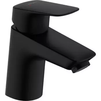 Смеситель для раковины Hansgrohe Logis с донным клапаном, черный матовый (71077670)