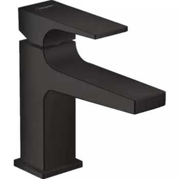 Смеситель для раковины Hansgrohe Metropol с донным клапаном Push-Open, черный матовый (32500670)