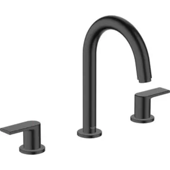 Смеситель для раковины Hansgrohe Vernis Shape с донным клапаном, черный матовый (71563670)
