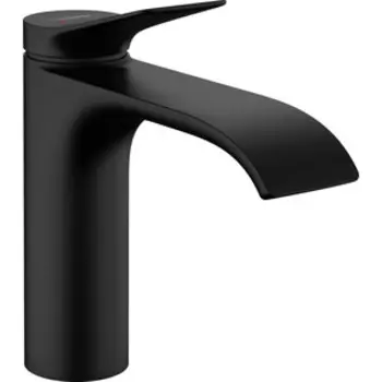 Смеситель для раковины Hansgrohe Vivenis с донным клапаном, черный матовый (75020670)