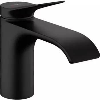 Смеситель для раковины Hansgrohe Vivenis с донным клапаном, черный матовый (75010670)