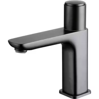 Смеситель для раковины IDDIS Slide нажимной Push Control, графит (SLIGMBTi01)