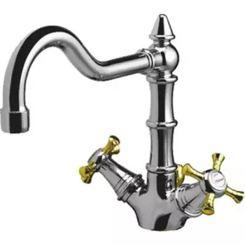 Смеситель для раковины Ideal Standard Reflections с донным клапаном, хром\золото (B9654LS)
